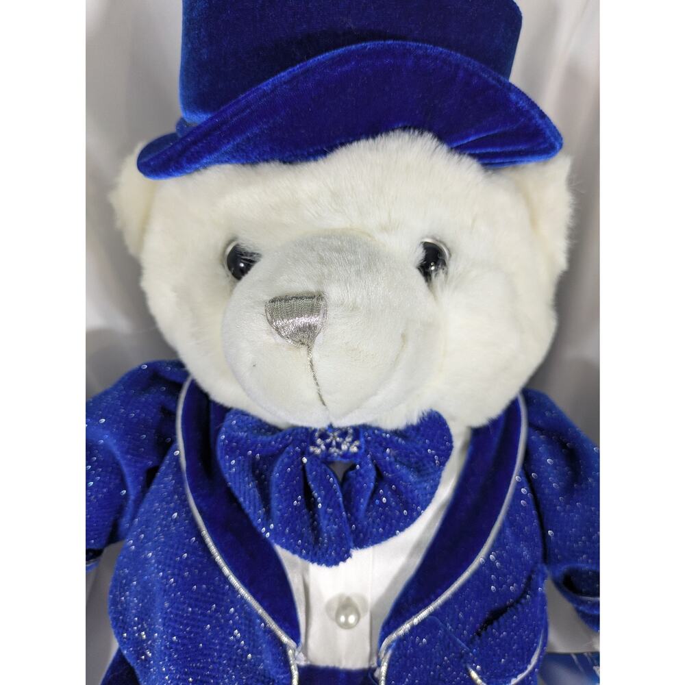 Dan Dee Snowflake Christmas Holiday Teddy Bear Stuffed Plush 20" 2006 with Tag‎ - Picture 2 of 10